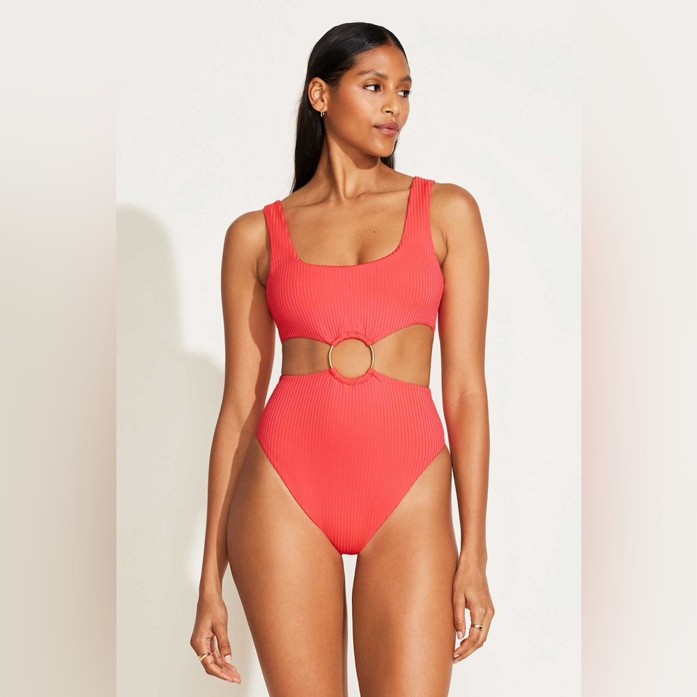 NEW Vitamin A Icon One Piece - Coral Glow EcoRib BT (Size XS)